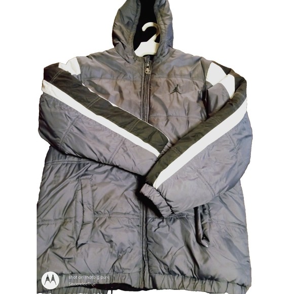 Boy'sMicheal Jordan Coat White Black & Grey XL 14-16